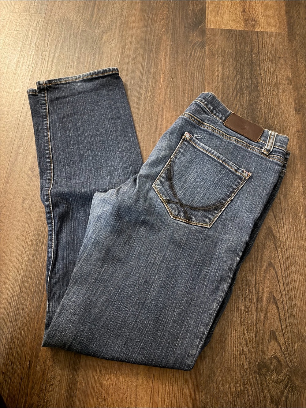 Victoria's Secret Men's Slim Straight Jeans in Indigo Blue